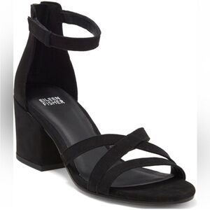 Eileen Fisher Noni Strappy Leather Zip-Cuff Sandals